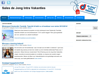 Sales de Jong Intra Vakanties