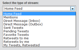 Twitter stream toevoegen Twitter stream toevoegen